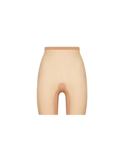 Wolford Shaping Tulle Control Shorts In Nude & Neutrals
