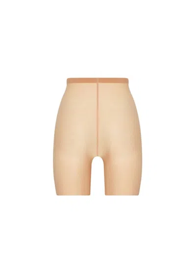 Wolford Shaping Tulle Control Shorts In Nude & Neutrals