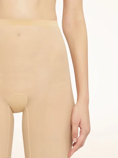 Wolford Shaping Tulle Control Shorts In Nude & Neutrals