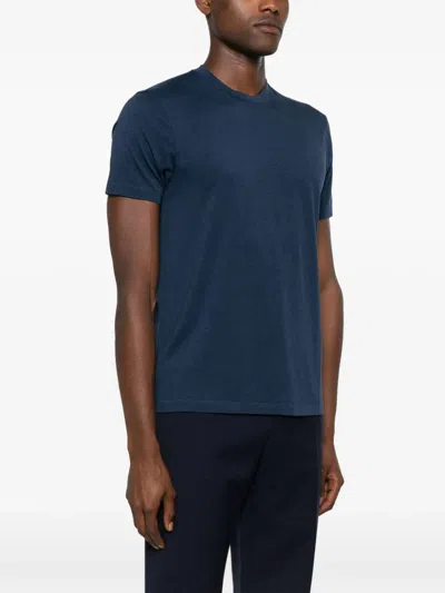Tom Ford Placed Rib Slim-fit Lyocell And Cotton-blend T-shirt In Grey