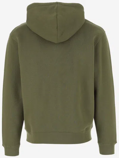 Shop Maison Kitsuné Maison Kitsune' Cotton Sweatshirt With Logo In Green