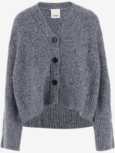 ALLUDE ALLUDE CASHMERE AND SILK CARDIGAN 