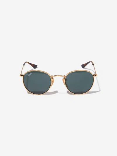 Ray Ban Ray-ban Kids Round Sunglasses 44 Mm Gold In Gold