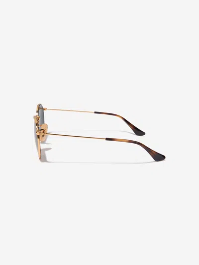 Ray Ban Ray-ban Kids Round Sunglasses 44 Mm Gold In Gold