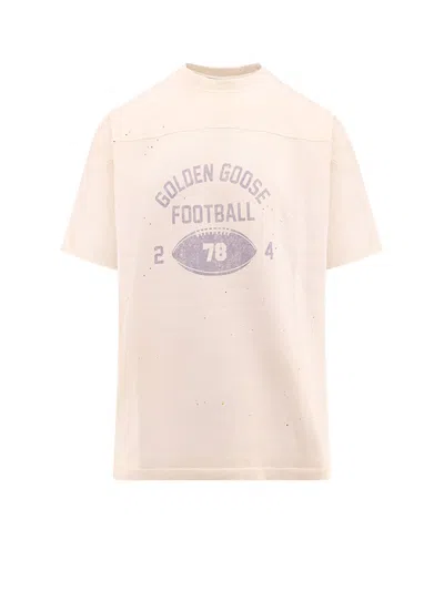 Shop Golden Goose Vintage Ribbed Fabric T-shirt