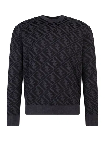 Fendi Ff Monogram-pattern Jumper