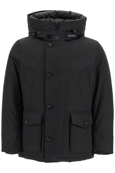Woolrich Arctic Anorak In Ramar Cloth In Black