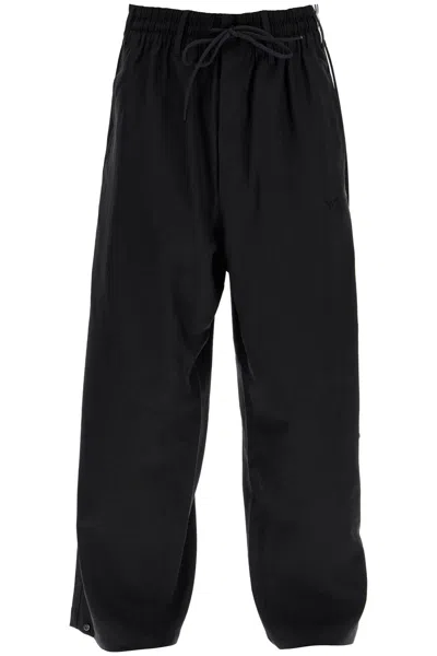 Y-3 Pantaloni In Twill 3 Stripes In Black