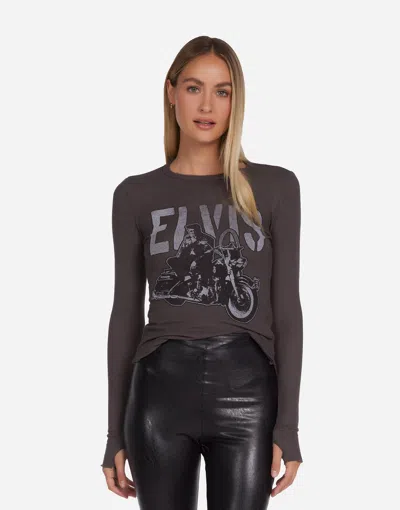 Lauren Moshi Mckinley Vintage Elvis In Vintage Black