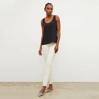 M.m.lafleur The Vicky Tank - Washable Silk In Black