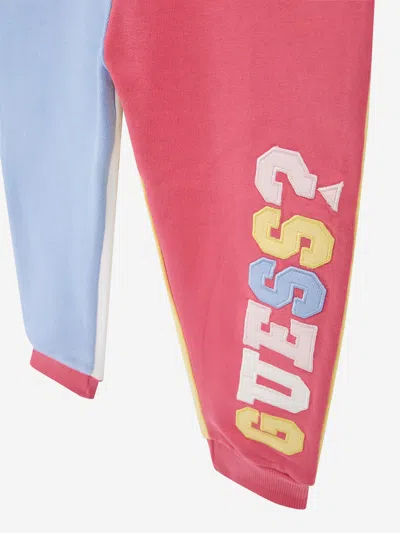 Guess Girls Colourblock Joggers In Multicoloured