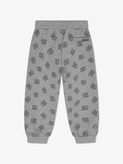 Dolce & Gabbana Boys Dg Logo Joggers In Grey