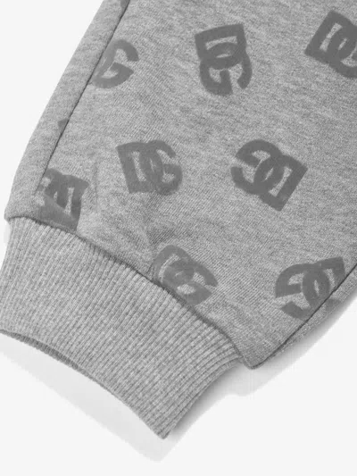Dolce & Gabbana Boys Dg Logo Joggers In Grey