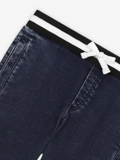 Dolce & Gabbana Boys Logo Joggers In Blue