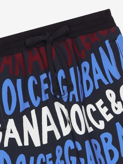 Dolce & Gabbana Boys Logo Joggers In Multicoloured