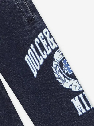 Dolce & Gabbana Boys Logo Joggers In Blue
