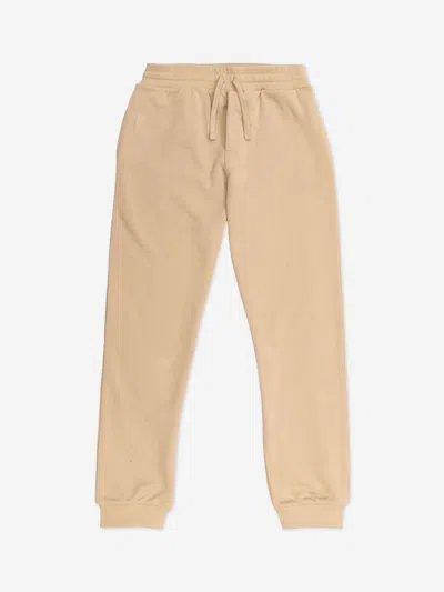 Dolce & Gabbana Boys Logo Joggers In Beige