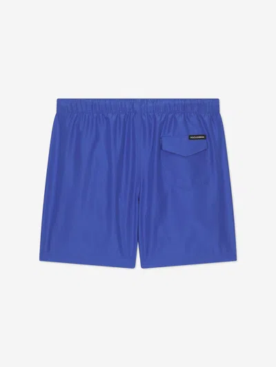 Dolce & Gabbana Logo Swim Shorts (8-12 Years) In Blue