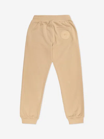 Dolce & Gabbana Boys Logo Joggers In Beige