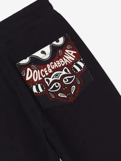 Dolce & Gabbana Boys Logo Joggers In Blue