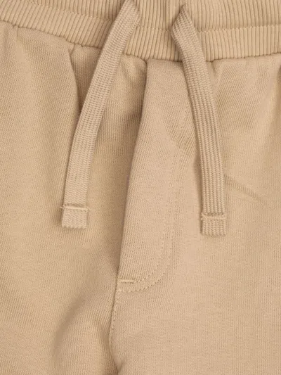 Dolce & Gabbana Boys Logo Joggers In Beige