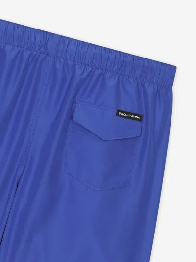 Dolce & Gabbana Logo Swim Shorts (8-12 Years) In Blue