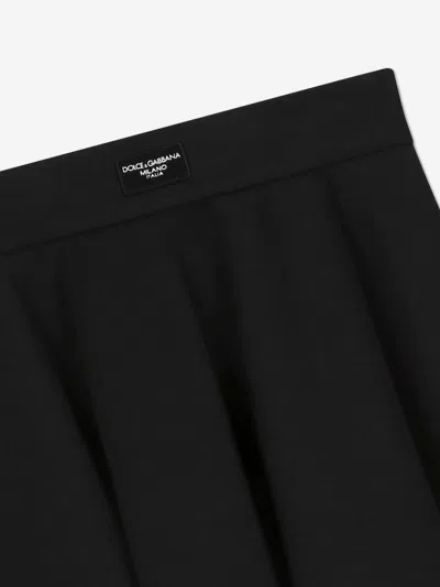 Dolce & Gabbana Girls Cotton Skirt In Blue