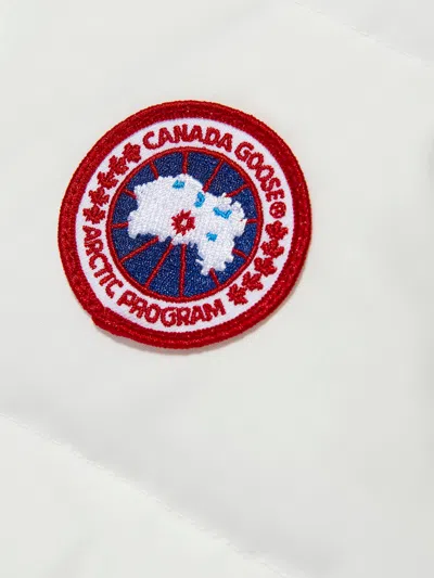 Canada Goose Kids White Vanier Down Vest In White