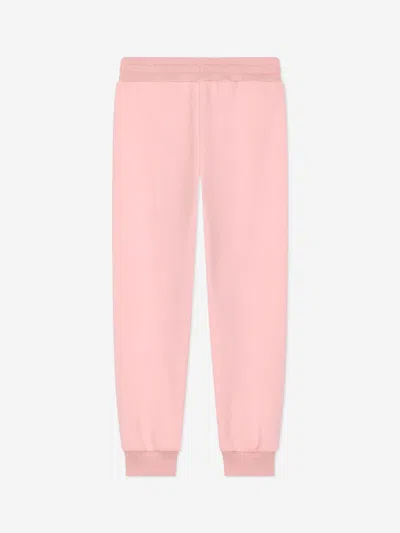 Dolce & Gabbana Girls Logo Joggers In Pink