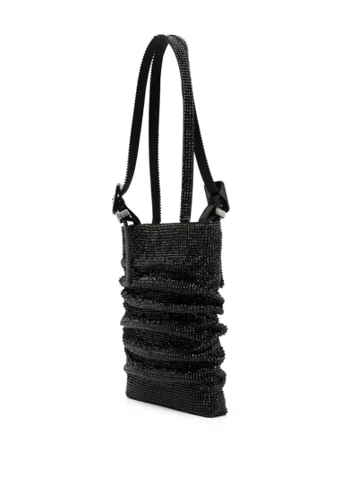 Benedetta Bruzziches Lollo Rhinestoned Tote Bag In Black