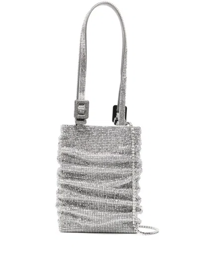 Benedetta Bruzziches Lollo Rhinestoned Tote Bag In Black