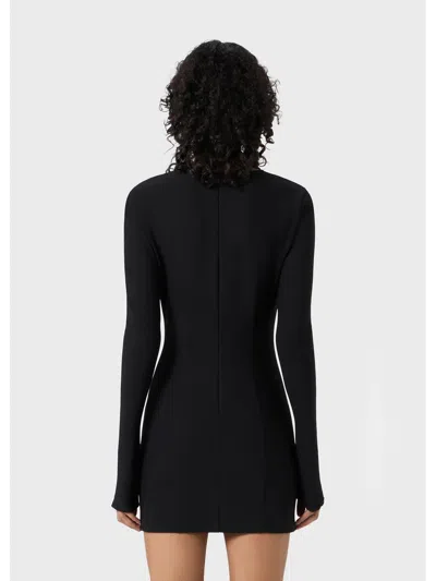 Blumarine Hollowed-out Pin Decorated Compact Knitted Dress