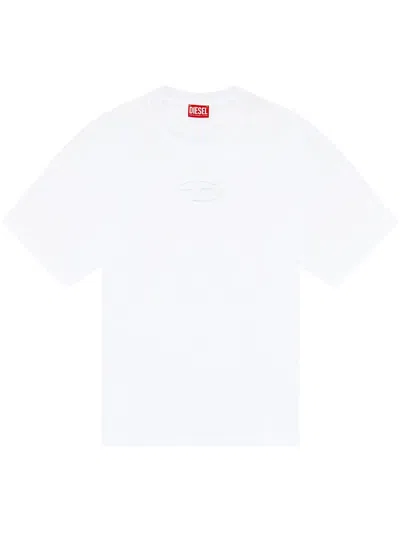 Diesel 't-boxt-od' Black Crewneck T-shirt With D Logo On The Front