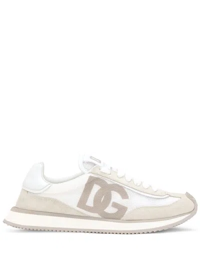 Dolce & Gabbana Canvas And Suede Sneakers