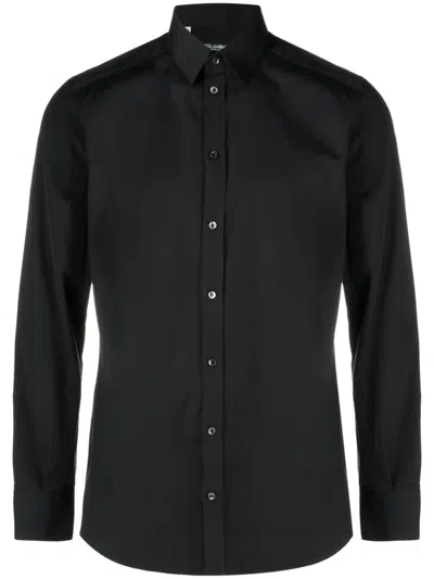 Dolce & Gabbana Black Essential Cotton Shirt