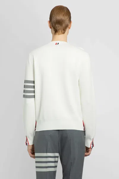 Shop Thom Browne Man White Knitwear