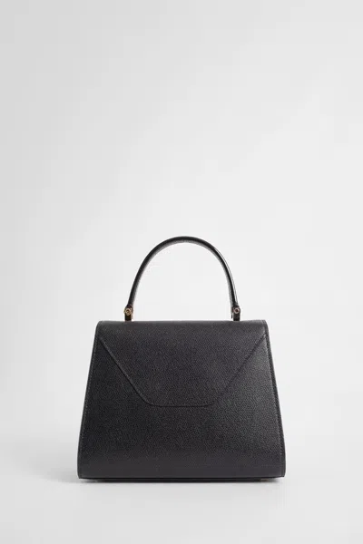Valextra Woman Black Top Handle Bags In Black