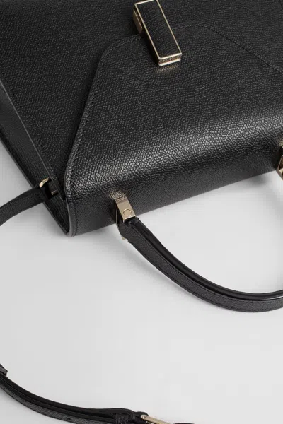 Valextra Woman Black Top Handle Bags In Black
