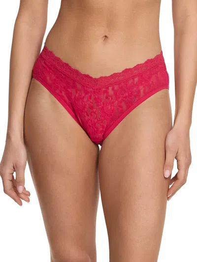 Hanky Panky V-front High Cut Thong In Red
