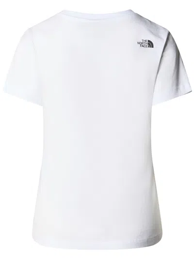 The North Face Half Dome Cropped Chest Print T-shirt In White