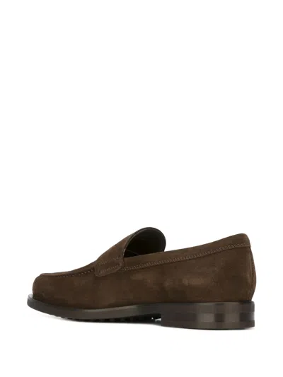 Tod's Man Loafers Dark Brown Size 8 Leather