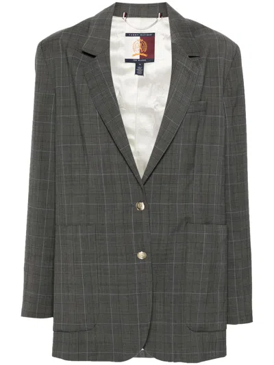 Tommy Hilfiger Single-breasted Checked Blazer