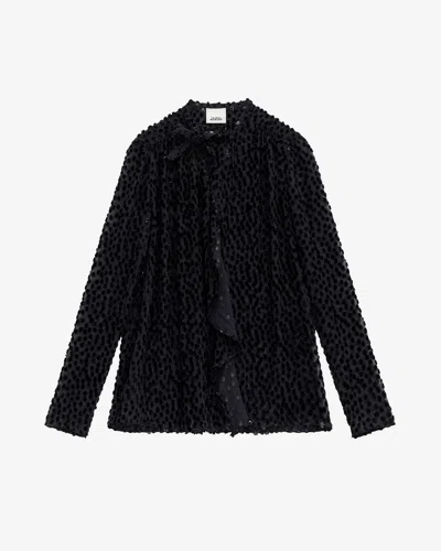 Shop Isabel Marant Bluse Utah In Schwarz