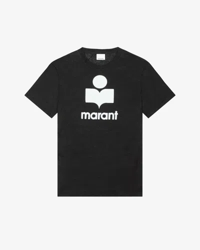 Shop Isabel Marant T-shirt Karman Mit Logo In Schwarz