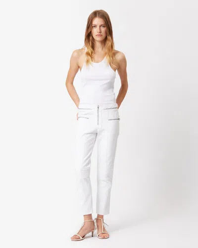 Shop Isabel Marant T-shirt Tenesy Aus Baumwolle In Weiss