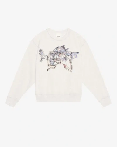 Shop Isabel Marant Sweatshirt Mikoy In Naturfarben