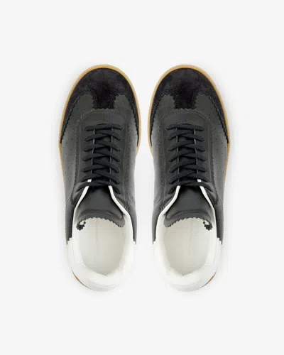 Isabel Marant Bryce Low-top Leather Sneakers In Black