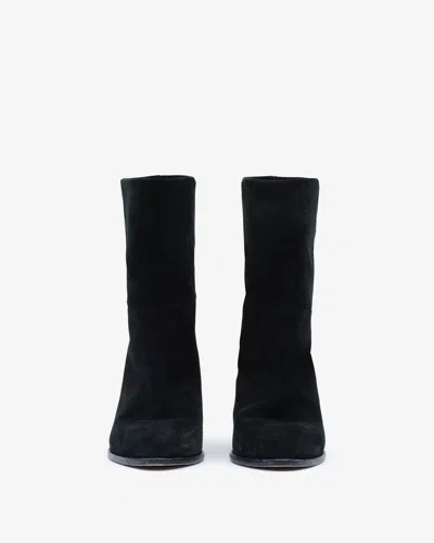 Shop Isabel Marant Halbstiefel Rouxa In Schwarz