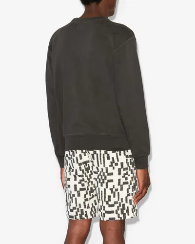 Shop Isabel Marant Sweatshirt Mikis In Schwarz Gewaschen