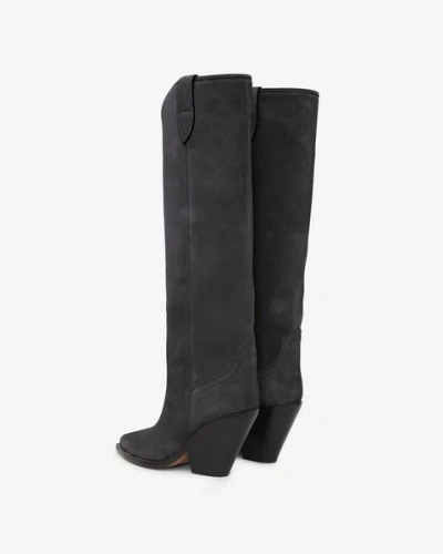 Shop Isabel Marant Stiefel Lomero In Schwarz Gewaschen